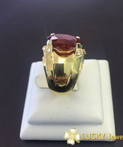 Nhẫn vàng 18K đính đá Ruby LJGR54